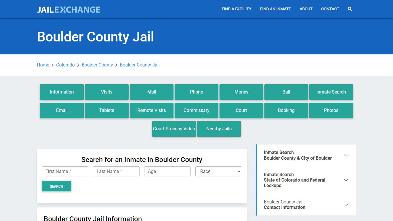 Boulder County Jail Roster Lookup, CO, Inmate Search